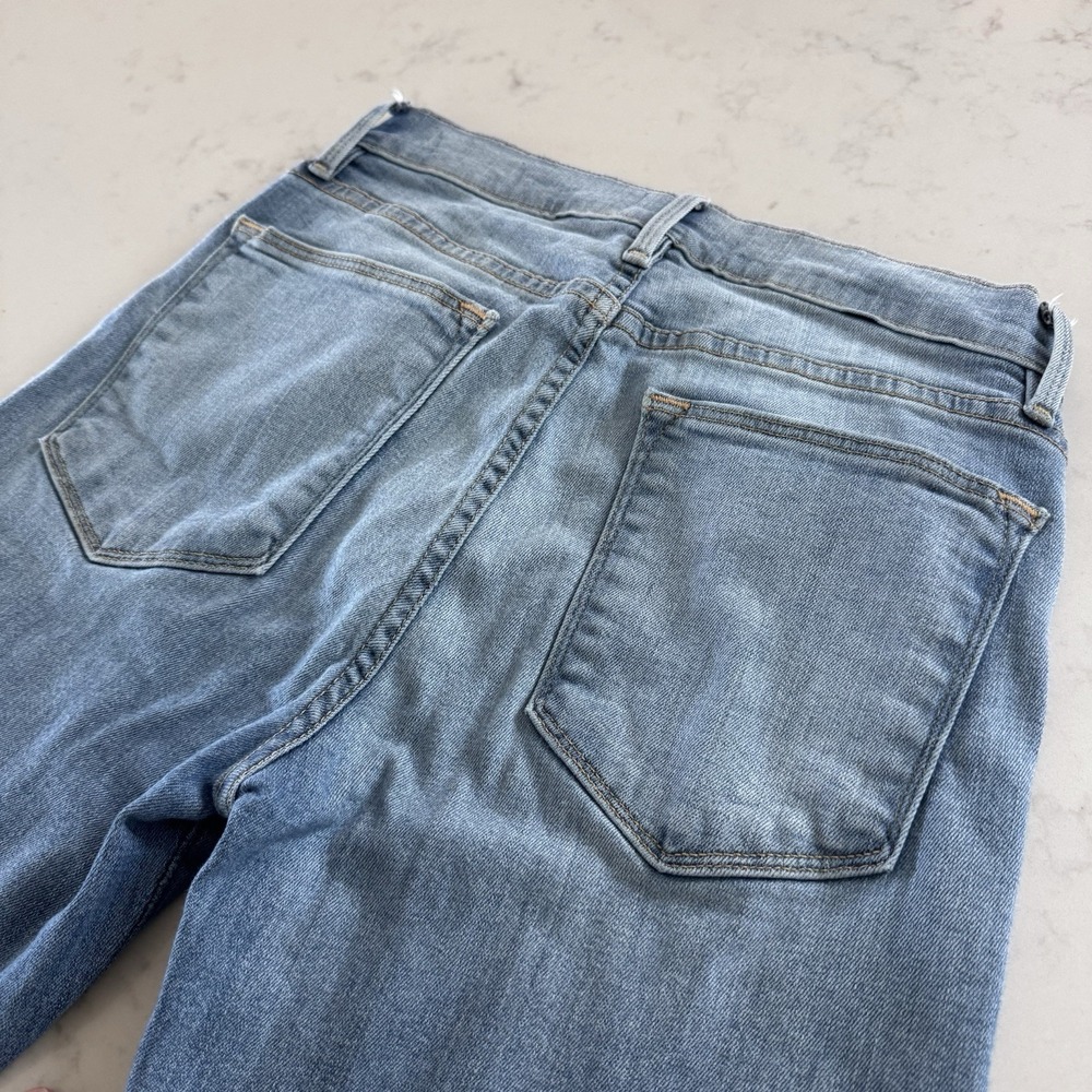frame denim jeans women Le High Skinny Sz 27 Light Wash - Picture 8 of 10